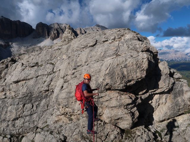 Axel am Abstiegs-Klettersteig