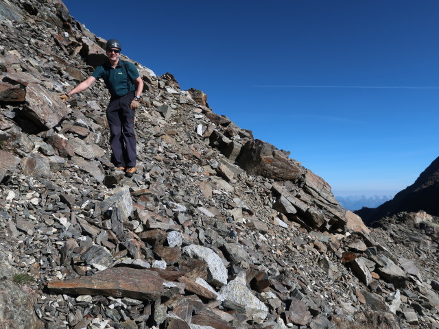 Ronald zwischen Geißlehnscharte und Geißlehnkopf (16. Sep.)