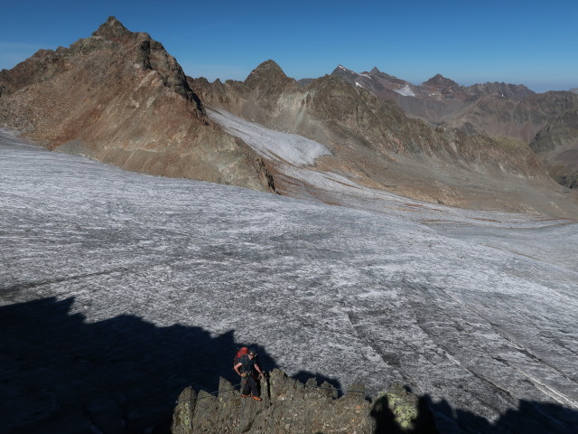 Ronald zwischen Geißlehnscharte und Bachfallenferner (16. Sep.)