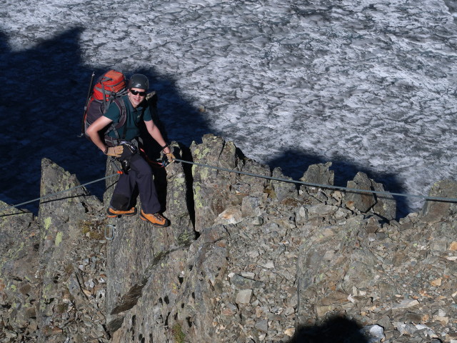 Ronald zwischen Geißlehnscharte und Bachfallenferner (16. Sep.)