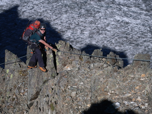 Ronald zwischen Geißlehnscharte und Bachfallenferner (16. Sep.)
