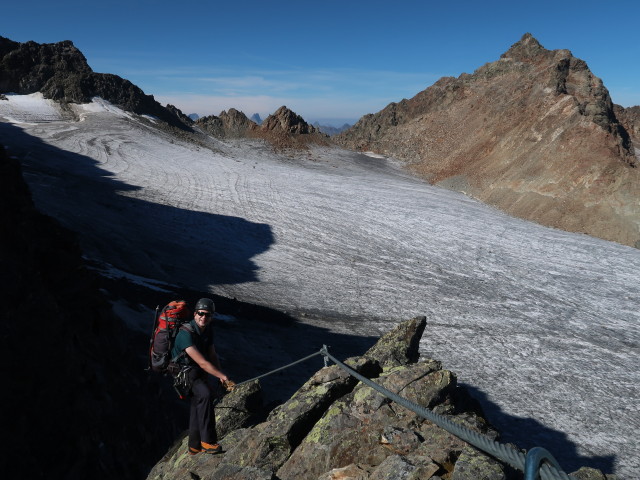 Ronald zwischen Geißlehnscharte und Bachfallenferner (16. Sep.)