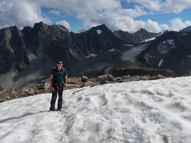 Ronald zwischen Bachfallenferner und Grüne Tatzen-Ferner (16. Sep.)