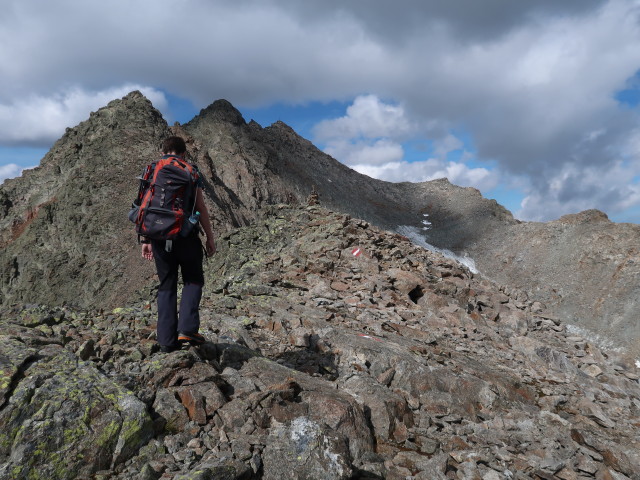 Ronald zwischen Bachfallenferner und Grüne Tatzen-Ferner (16. Sep.)