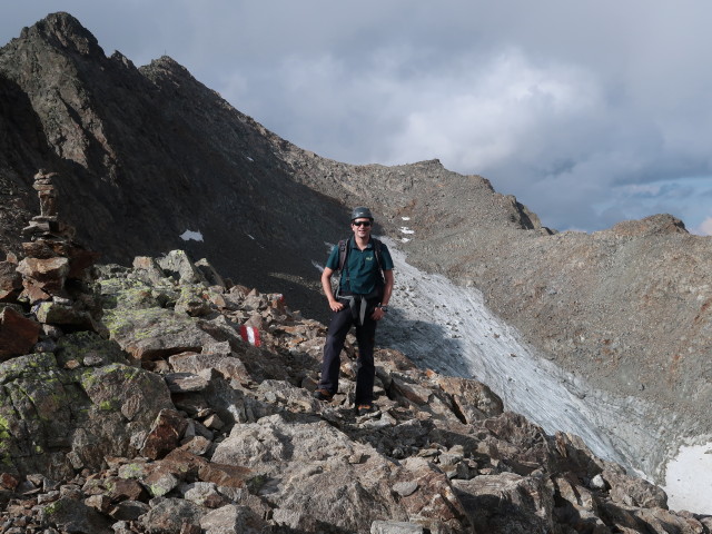 Ronald zwischen Grüne Tatzen-Ferner und Ernst-Riml-Spitz (16. Sep.)
