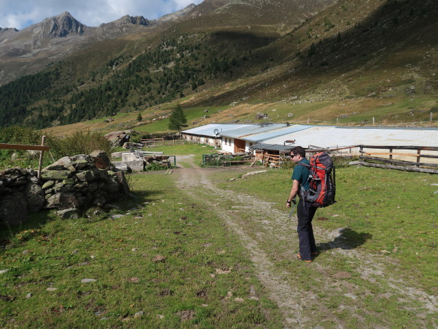Ronald bei der Zwieselbacher Sennhütte, 2.055 m (17. Sep.)