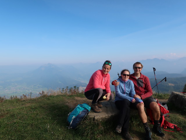 Romy, Sabine und ich am Hochälpele, 1.463 m (29. Sep.)