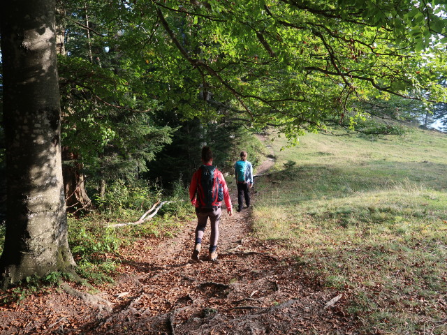 Romy und Sabine zwischen Hochälpele und Gschwendtalpe (29. Sep.)