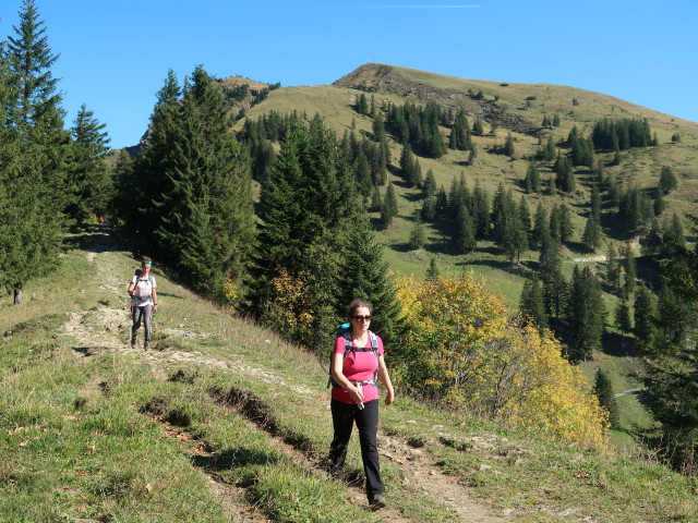 Romy und Sabine am Weg 01 zwischen Mörzelspitze und Salzbödenkopf (30. Sep.)