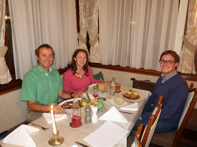 Ich, Sabine und Jakob im Waldviertlerhof
