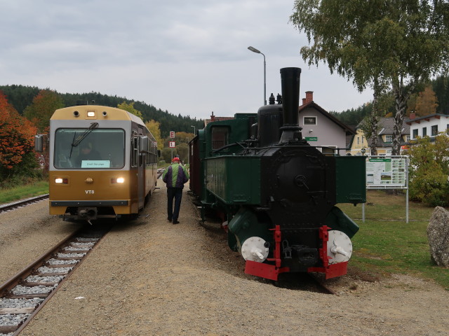 VT8 als R 16905 im Bahnhof Langschlag, 753 m