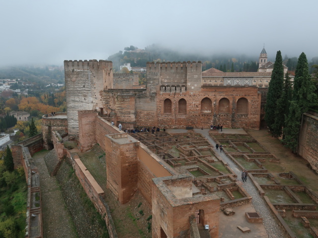 Alcazaba in der Alhambra in Granada (19. Nov.)