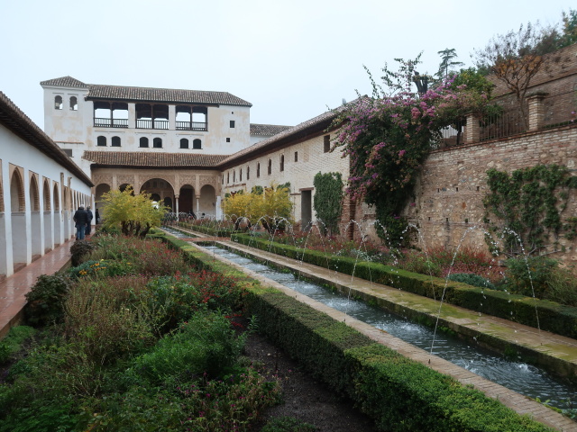 Generalife in der Alhambra in Granada (19. Nov.)