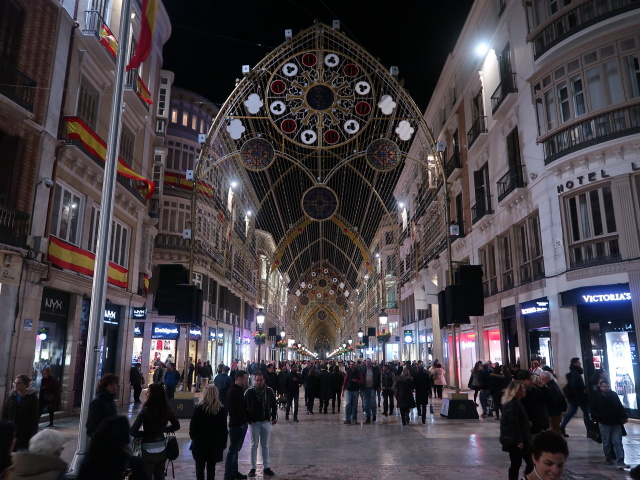 Calle Marqués de Larios in Málaga (23. Nov.)