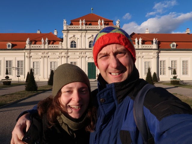 Sabine und ich beim Unteren Belvedere