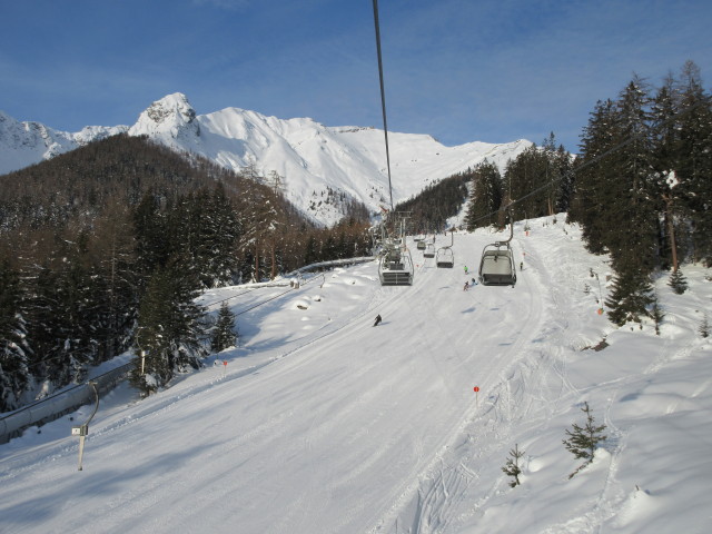 Talabfahrt Hoch-Imst von der Untermarkter Alm-Bahn aus
