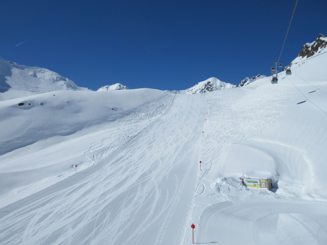 Karlesjochpiste von der Karlesjochbahn aus