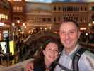 Sabine und ich im Venetian Hotel in Las Vegas (19. Mai)