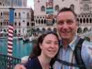 Sabine und ich im Venetian Hotel in Las Vegas (19. Mai)