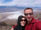 Sabine und ich auf Dante's View im Death Valley National Park, 1.669 m (22. Mai)