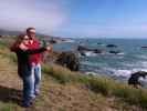 Sabine und ich am Rock Point im Sonoma Coast State Park (26. Mai)