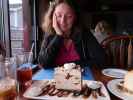 Sabine im Lucas Wharf Restaurant in Bodega Bay (26. Mai)