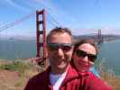 Ich und Sabine am Golden Gate Viewpoint (27. Mai)