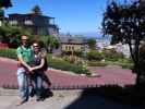 Ich und Sabine in der Lombard Street in San Francisco (28. Mai)
