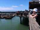 Sabine am Pier 39 in San Francisco (28. Mai)