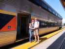 Sabine und ich in der Sacramento Valley Station (29. Mai)