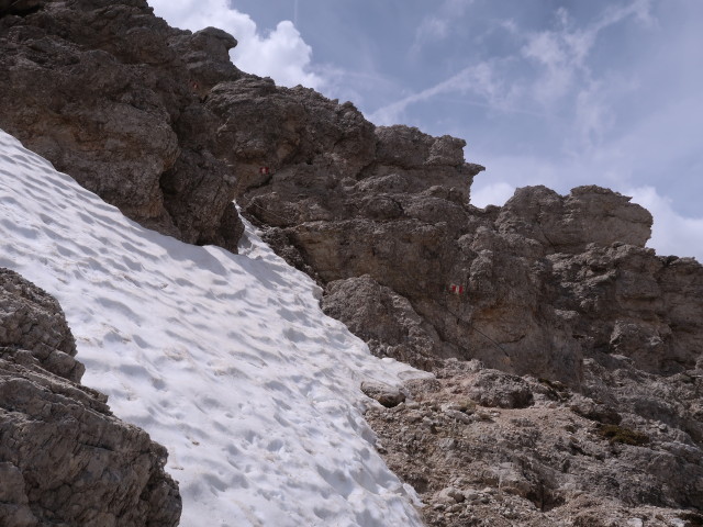 Weg 7 zwischen Forcella del Sassongher und Sassongher (15. Juni)