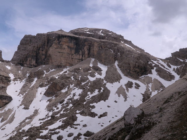 Sassongher vom Val de Juel aus (15. Juni)