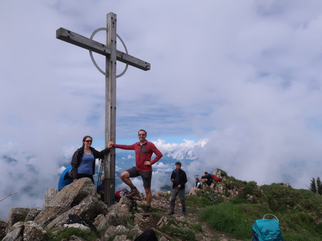 Sabine und ich am Hochgerach, 1.985 m (23. Juni)