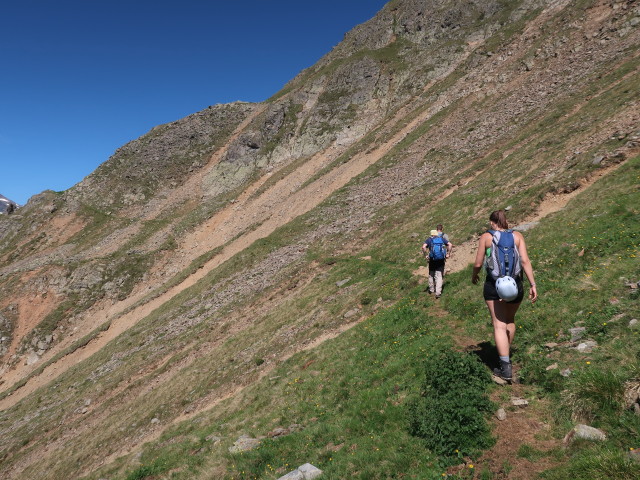 Werner, Philipp und Ursa zwischen der Zare und Paterskopf