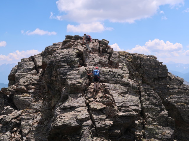 Philipp und Werner zwischen Oberer Zarspitze und Unterer Zarspitze