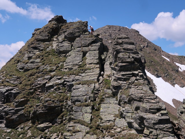 Josef zwischen Oberer Zarspitze und Unterer Zarspitze