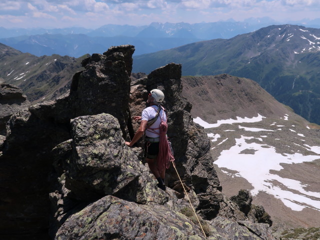 Josef zwischen Oberer Zarspitze und Unterer Zarspitze
