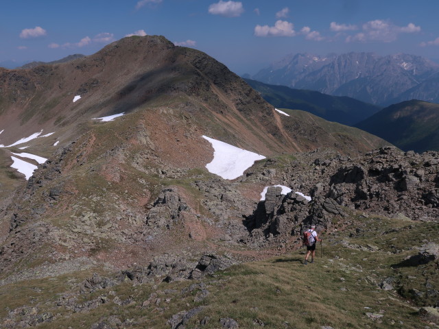 Josef zwischen Unterer Zarspitze und Oberer Ochsenalmsee