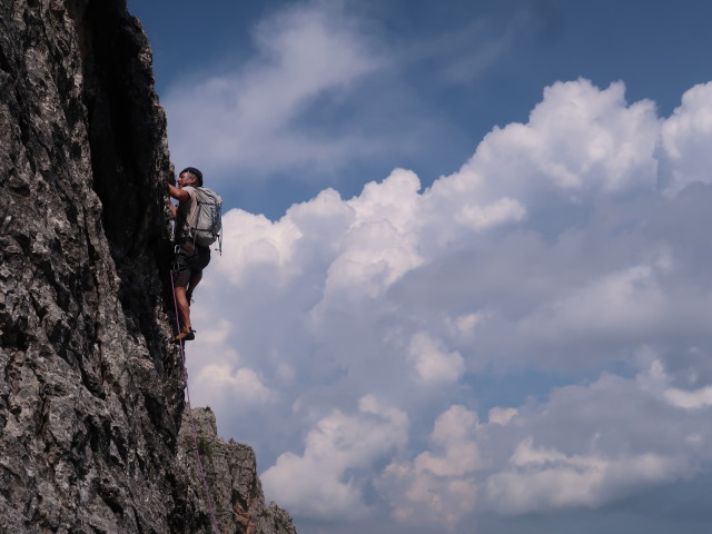 Via Corsi-Chiandussi: Erich in der 3. Seillänge