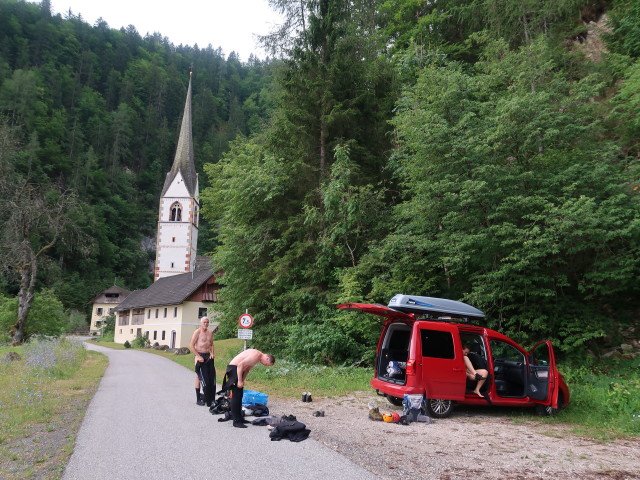 Josef, Werner und Ursa in Vorderberg, 600 m