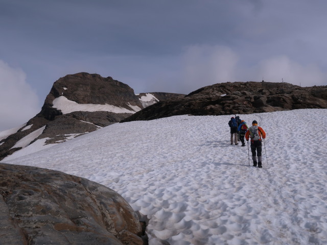 Werner, Philipp, Moritz und Erich am Weg 702 zwischen Wasserfallwinkel und Südlichem Bockkarkees
