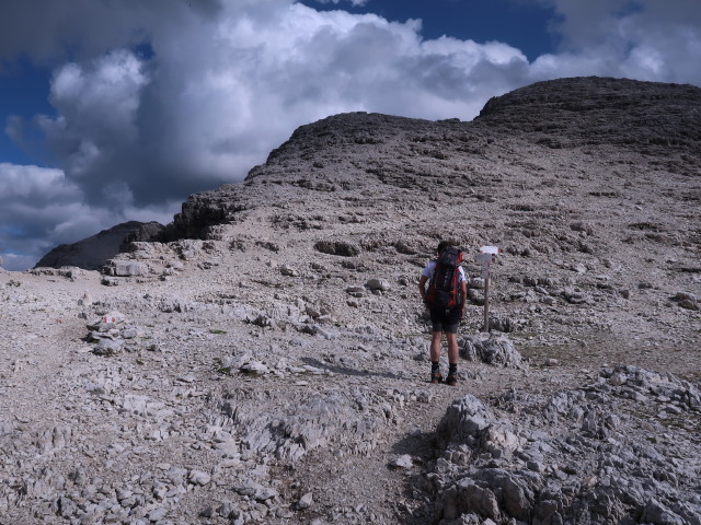 Ronald in der Forcella Antersass, 2.830 m (3. Aug.)