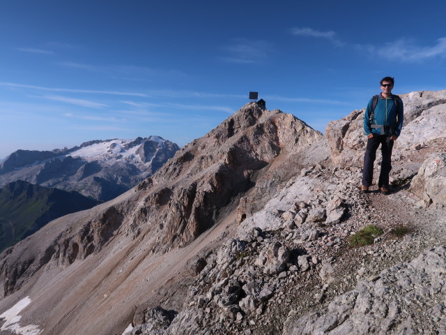 Ronald zwischen Cresta Strenta und Eisseescharte (4. Aug.)