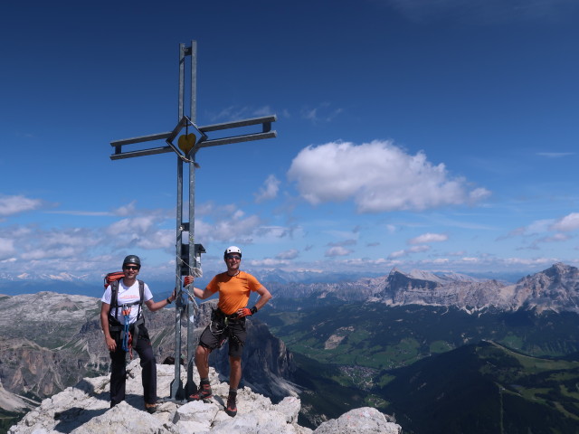 Ronald und ich am Piz da Lec, 2.913 m (4. Aug.)