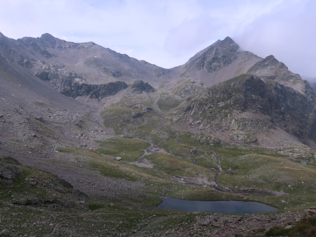 von der Traminscharte Richtung Südwesten (10. Aug.)