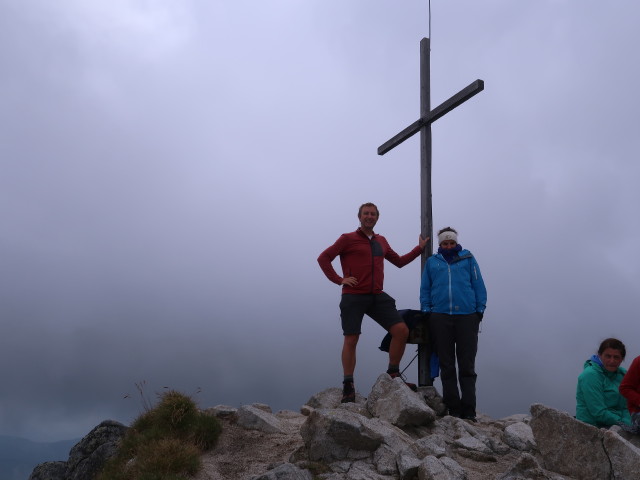 Ich und Ursula auf der Tatschspitze, 2.526 m (11. Aug.)
