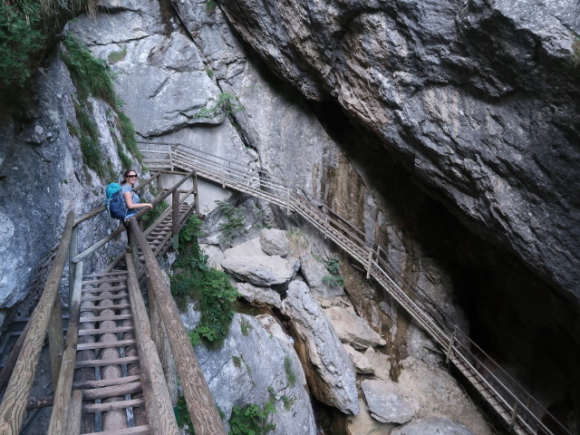 Sabine in der Bärenschützklamm