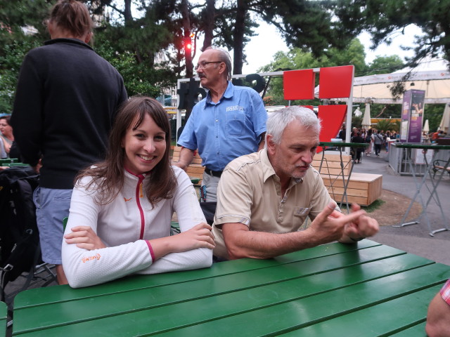 Larissa und Reinhard im Rathauspark