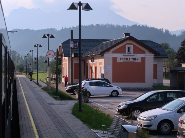 Haltestelle Rossleithen, 591 m (24. Aug.)