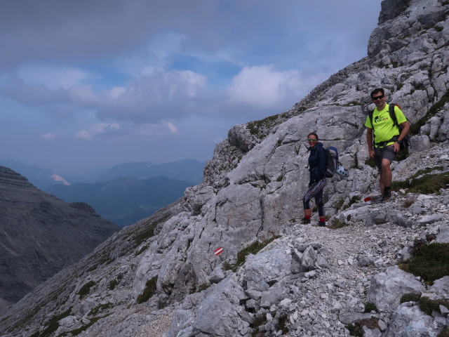 Ursa und Ronald am Weg 219 zwischen Liezener und Zwischenwänden (24. Aug.)